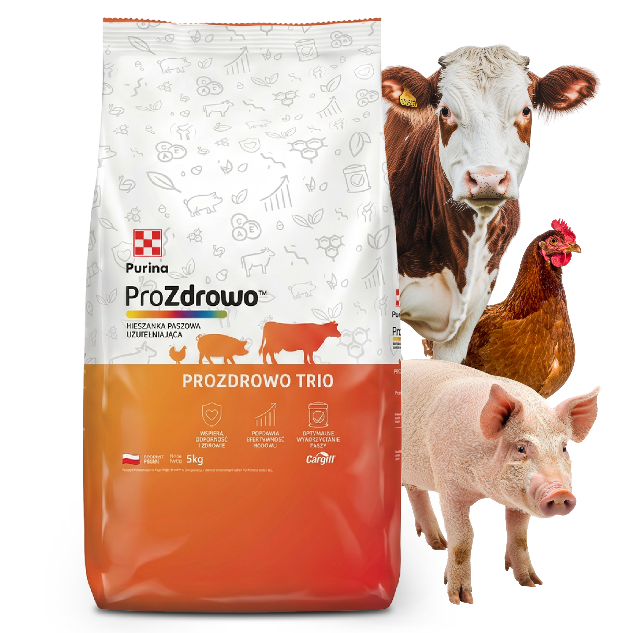 PURINA-01 PURINA ProZdrowo TRIO 5kg - mieszanka mineralna dla bydła trzody drobiu - obrazek 1