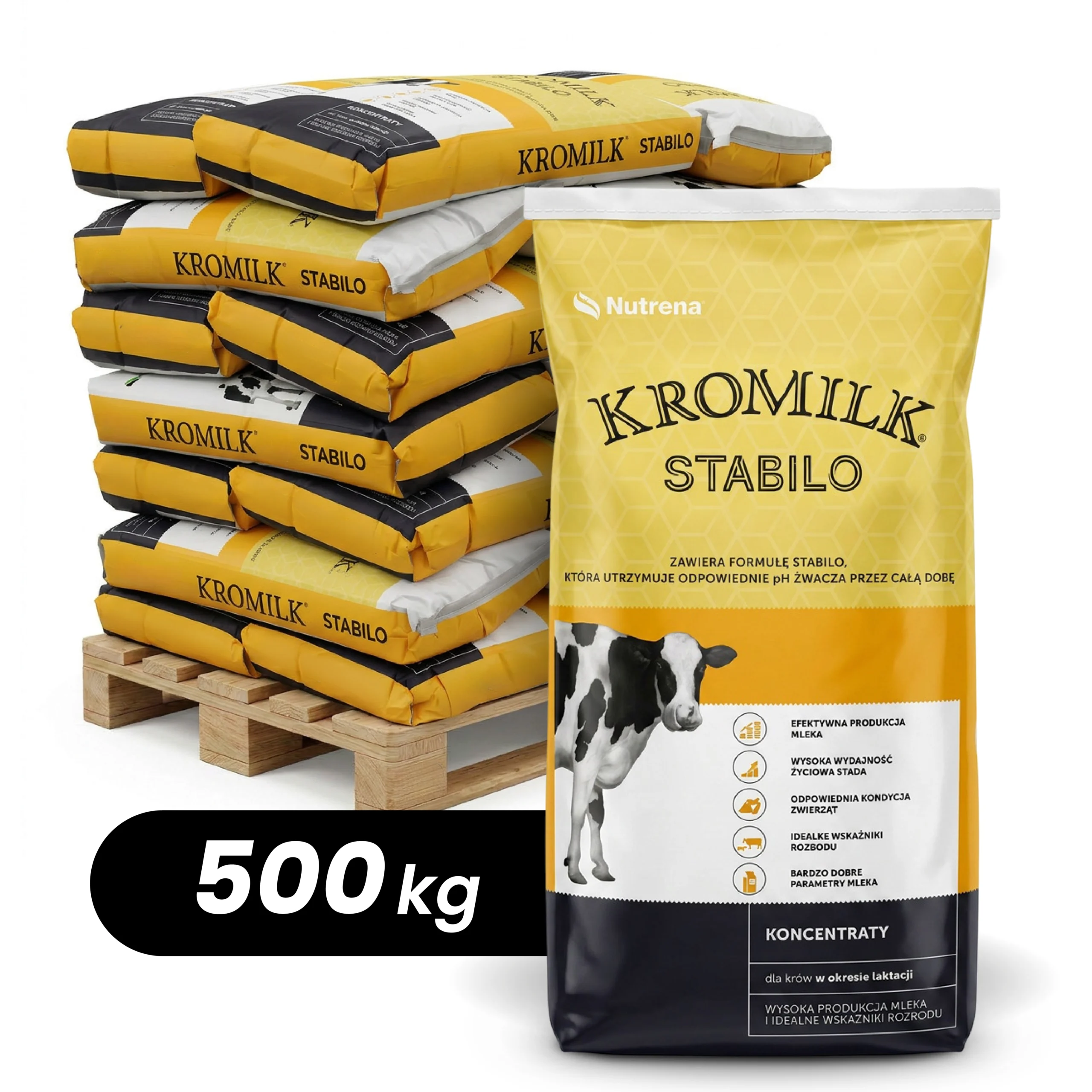 PASZE-36 20x Nutrena Koncentrat z drożdżami Kromilk 38 Stabilo (500kg) PALETA - obrazek 1