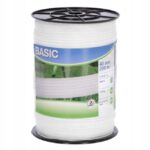TAŚMA OGRODZENIOWA BASIC BIAŁA 200M x 40MM