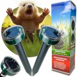 ODSTRASZACZ KRETÓW NA KRETY NORNICE MYSZY WĘŻE ODSTRASZACZ SOLARNY (2 SZT)