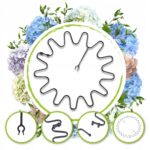 OBEJMY DO HORTENSJI CZARNA ELASTYCZNA PODPORA RING DO ROŚLIN FI 8