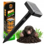 ZeroPest DUŻY SOLARNY ODSTRASZACZ NA KRETY 650m2 - BLACK THOR