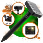 ZeroPest DUŻY SOLARNY ODSTRASZACZ NA KRETY 650m2 - BLACK THOR - obrazek 4